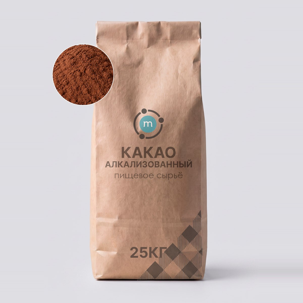 Какао алкализованный оптом, мешок 25 кг