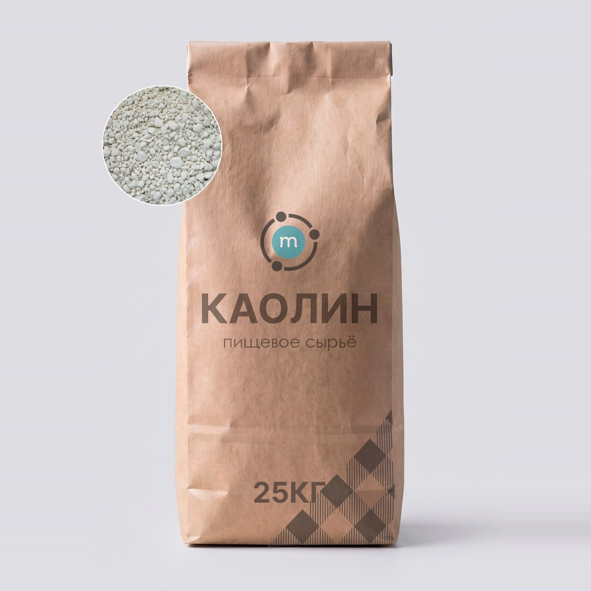 Каолин оптом, мешок 25 кг