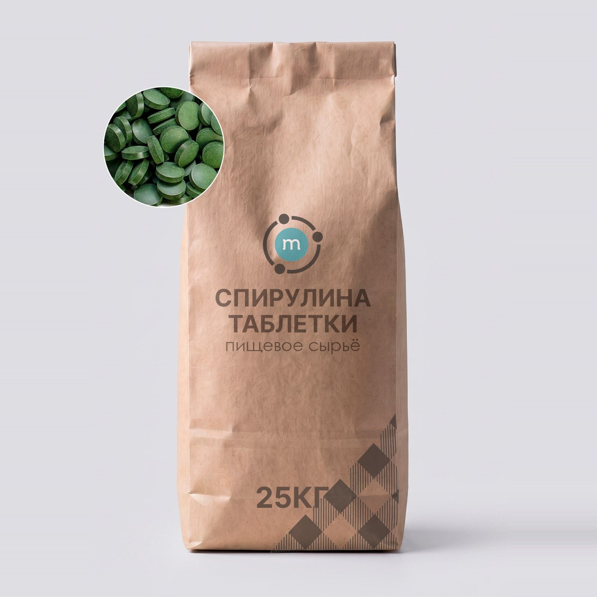 Спирулина таблетки оптом, мешок 25 кг
