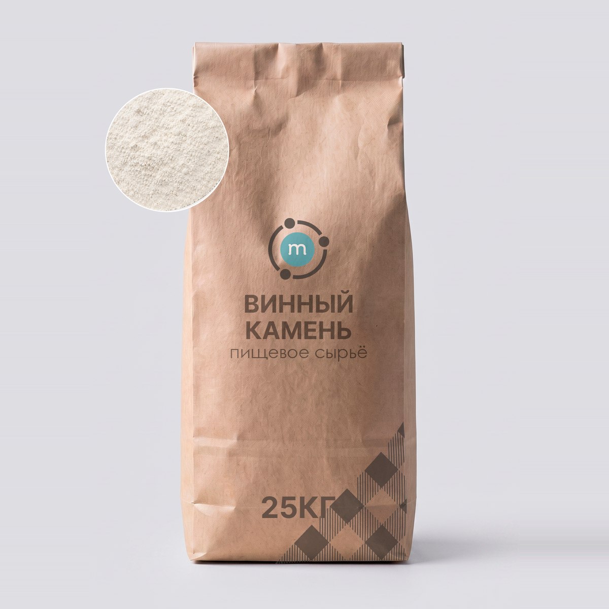 Винный камень оптом, мешок 25 кг