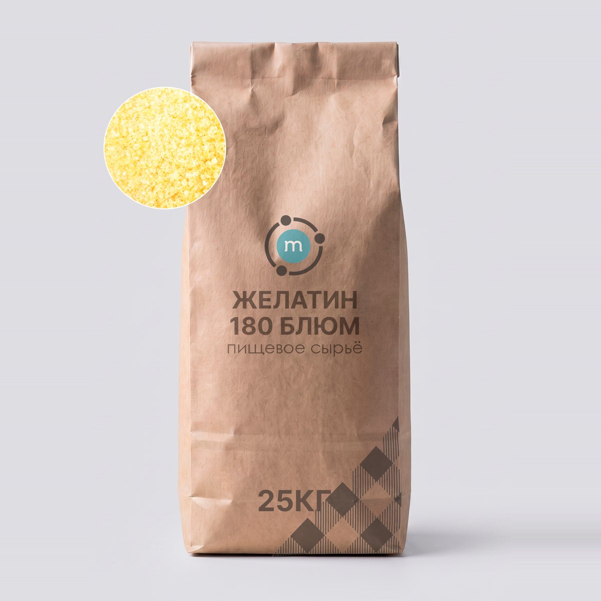 Желатин 180 блюм оптом, мешок 25 кг